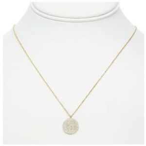 14k gold boutique ROUND DIAMOND NECKLACE